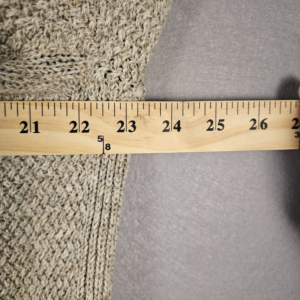 7 DIAMONDS Turnberry Mens XL Beige Cotton Blend Quarter Zip Knit Sweater - Picture 6 of 10